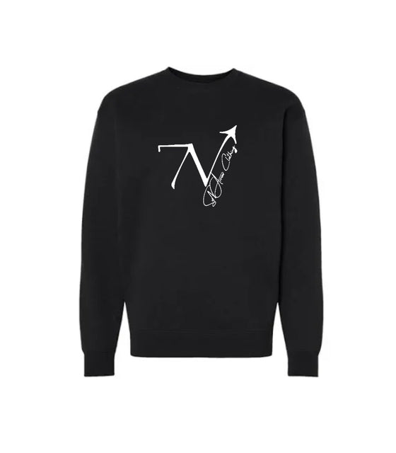 Plus Black SvN Arrow Imprint Sweater