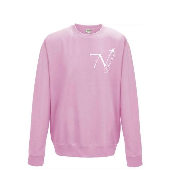 Pink Imprint Sweater