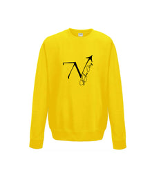  Yellow Centered SvN Arrow Imprint Sweater