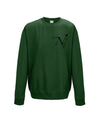 Forest Green Imprint Sweater