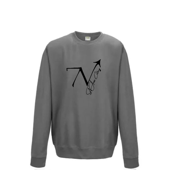 Plus Graphite Grey SvN Arrow Imprint Sweater